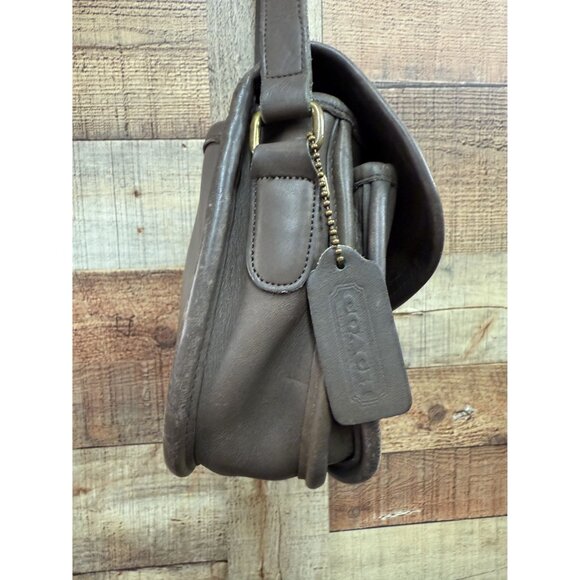 Vintage Coach 9954 Prairie Bag in Brown Leather Crossbody Purse - Picture 12 of 16